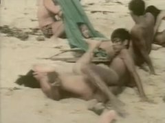 Asian, Beach, Group, Public