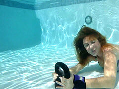 Pool, Redhead, Underwater
