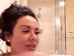 Big tits, Blowjob, Shower, Solo