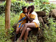 African, Ebony, Kissing