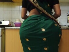 Big ass, Indian, Kitchen, Wife